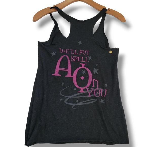 Next Level Apparel women's gray A◇PHI graphic design raceback tank top small - Picture 2 of 6